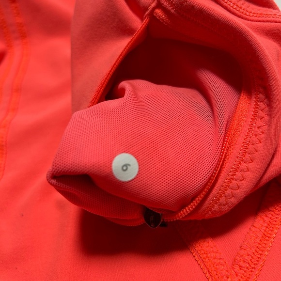 Lululemon Women's Orange and Dark Navy Striped Jacket - Picture 10 of 11